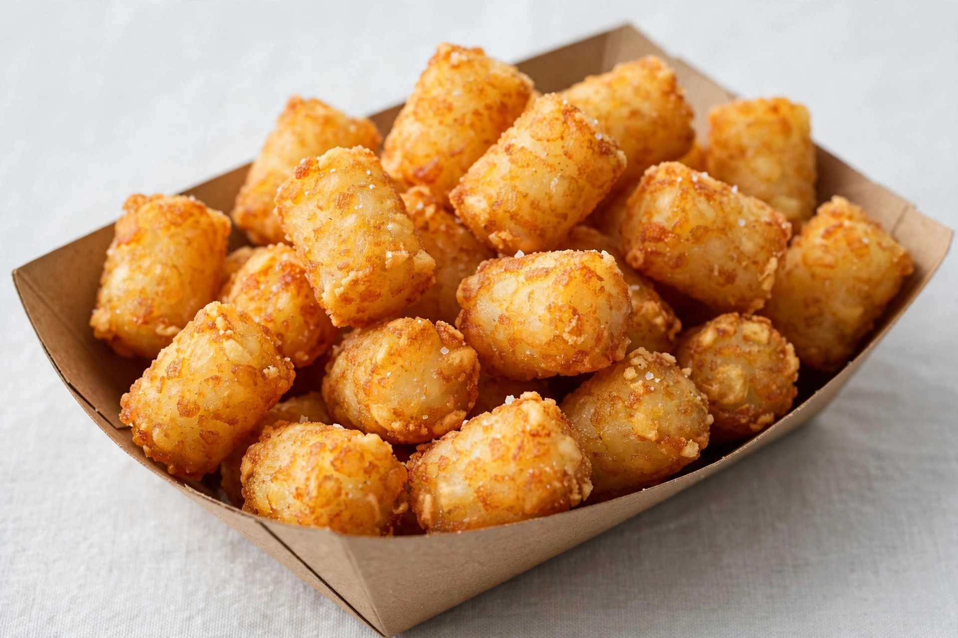 Golden fried tater tots